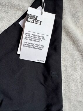 Surf Bottom Swimwear Bottom in Black
